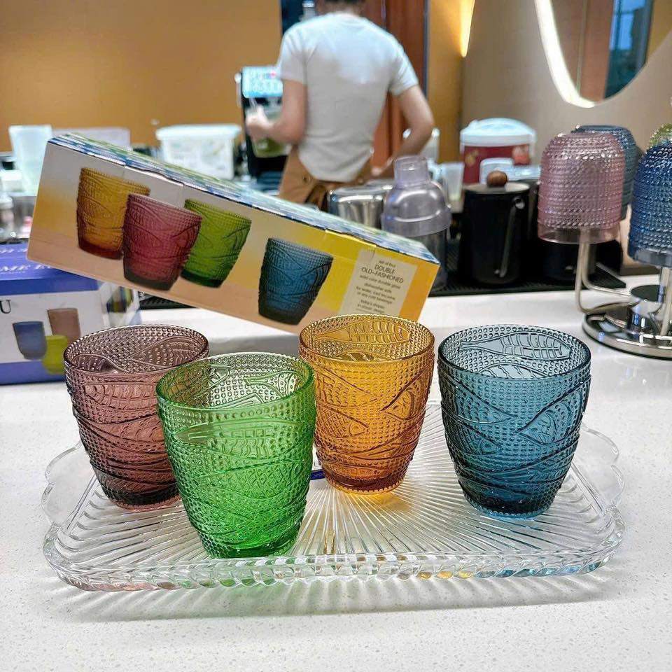 Bộ 4 cốc Highgate Collection mẫu cá