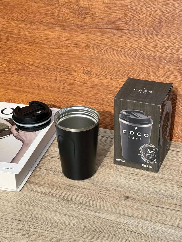 Cốc giữ nhiệt nắp bật Coco Cafe Kakusee 400ml