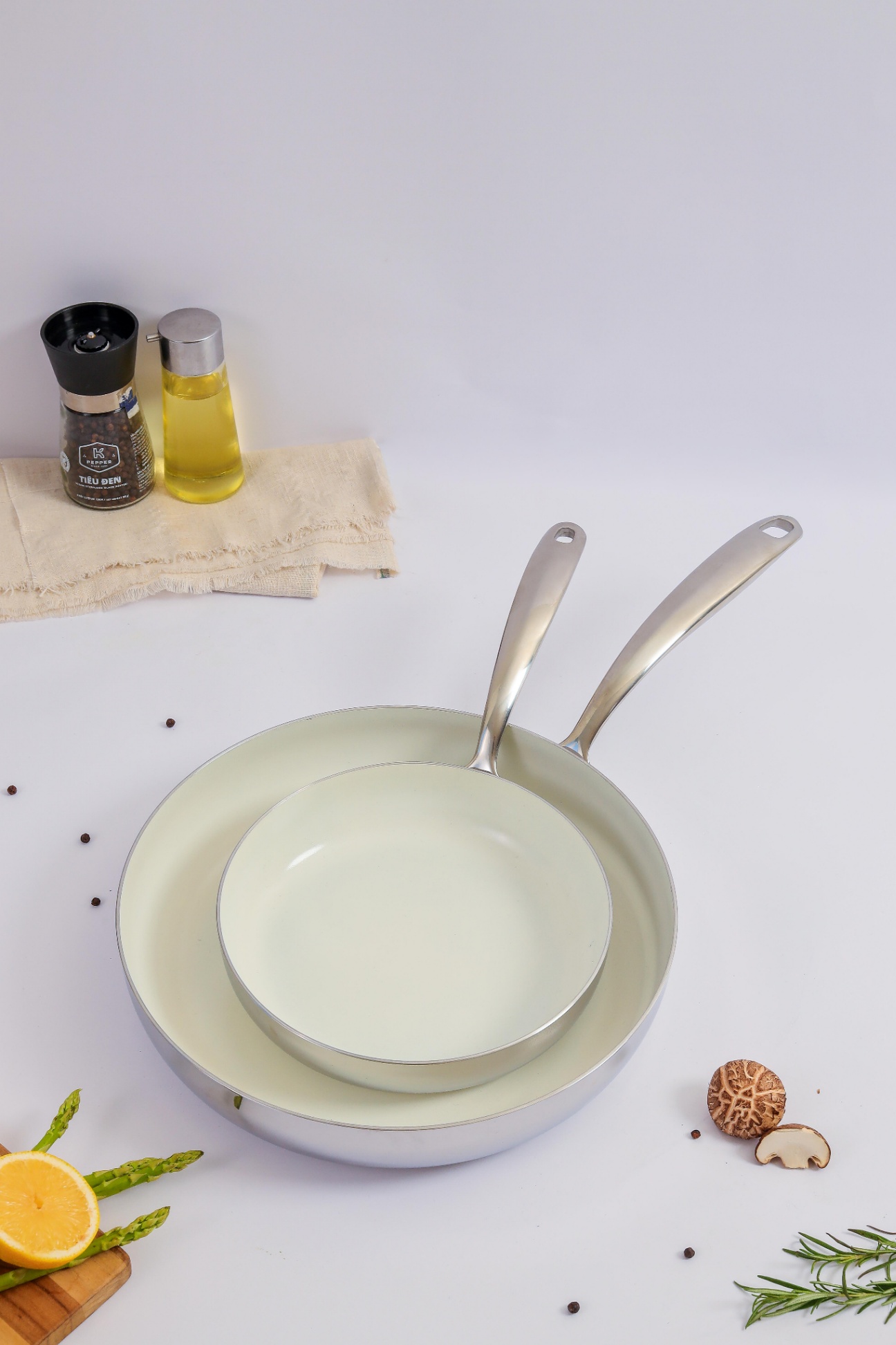 Chảo inox triply chống dính ceramic Kaiyo