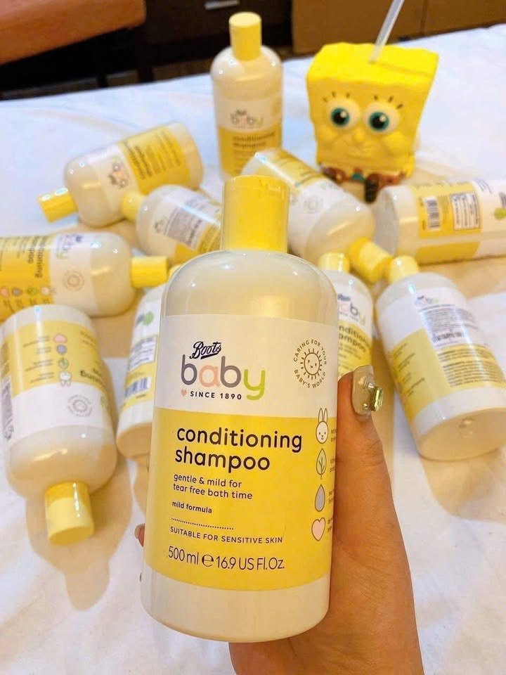 Dầu gội xả Boots 500ml cho bé gái