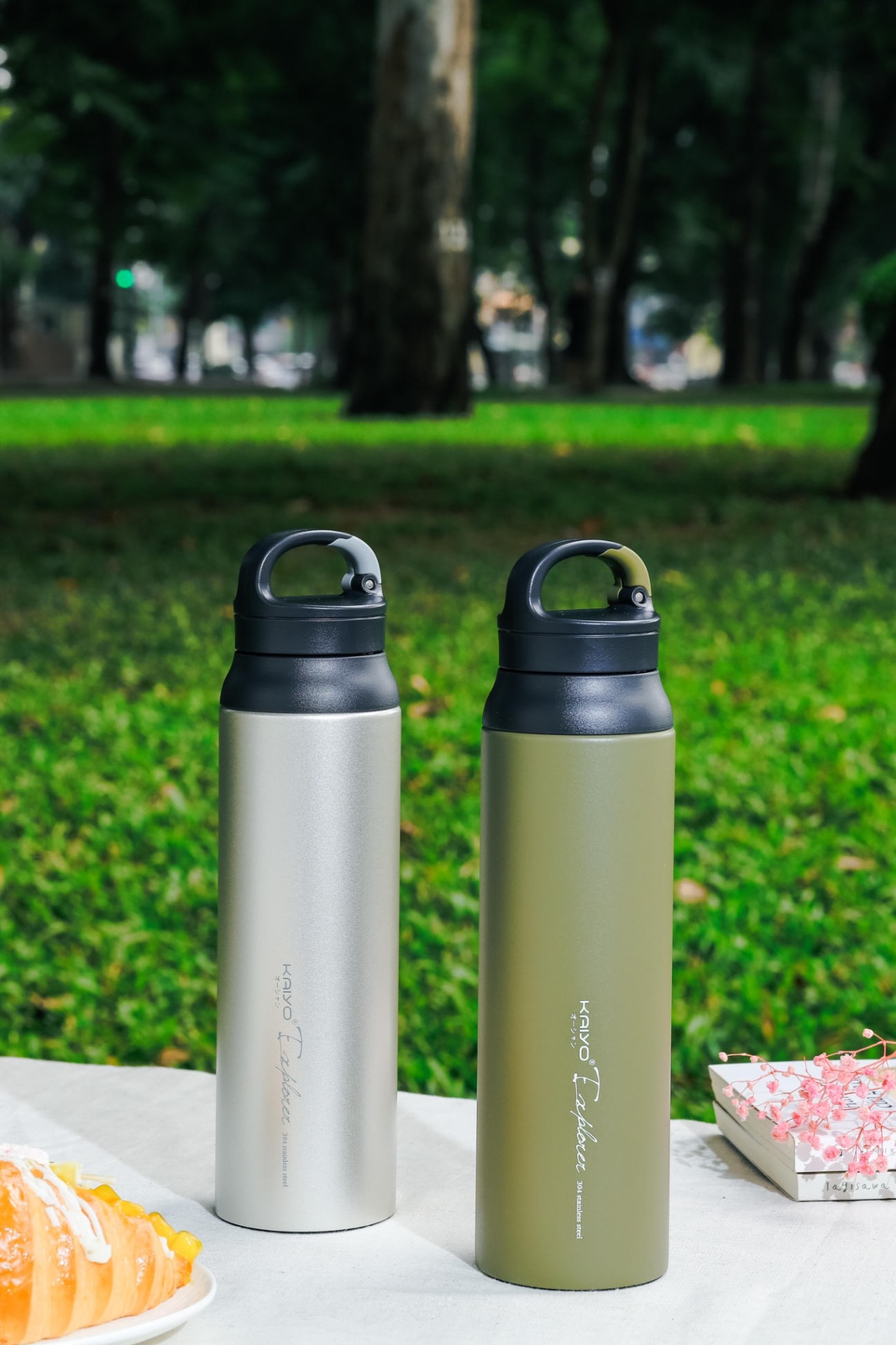 Bình giữ nhiệt inox 304 có quai xách Kaiyo 800ml