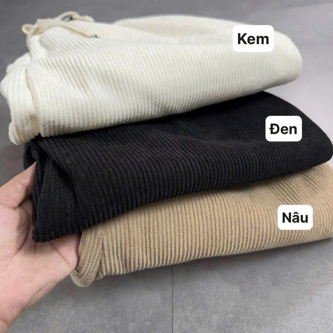 Quần suông tăm nhung có lót lông