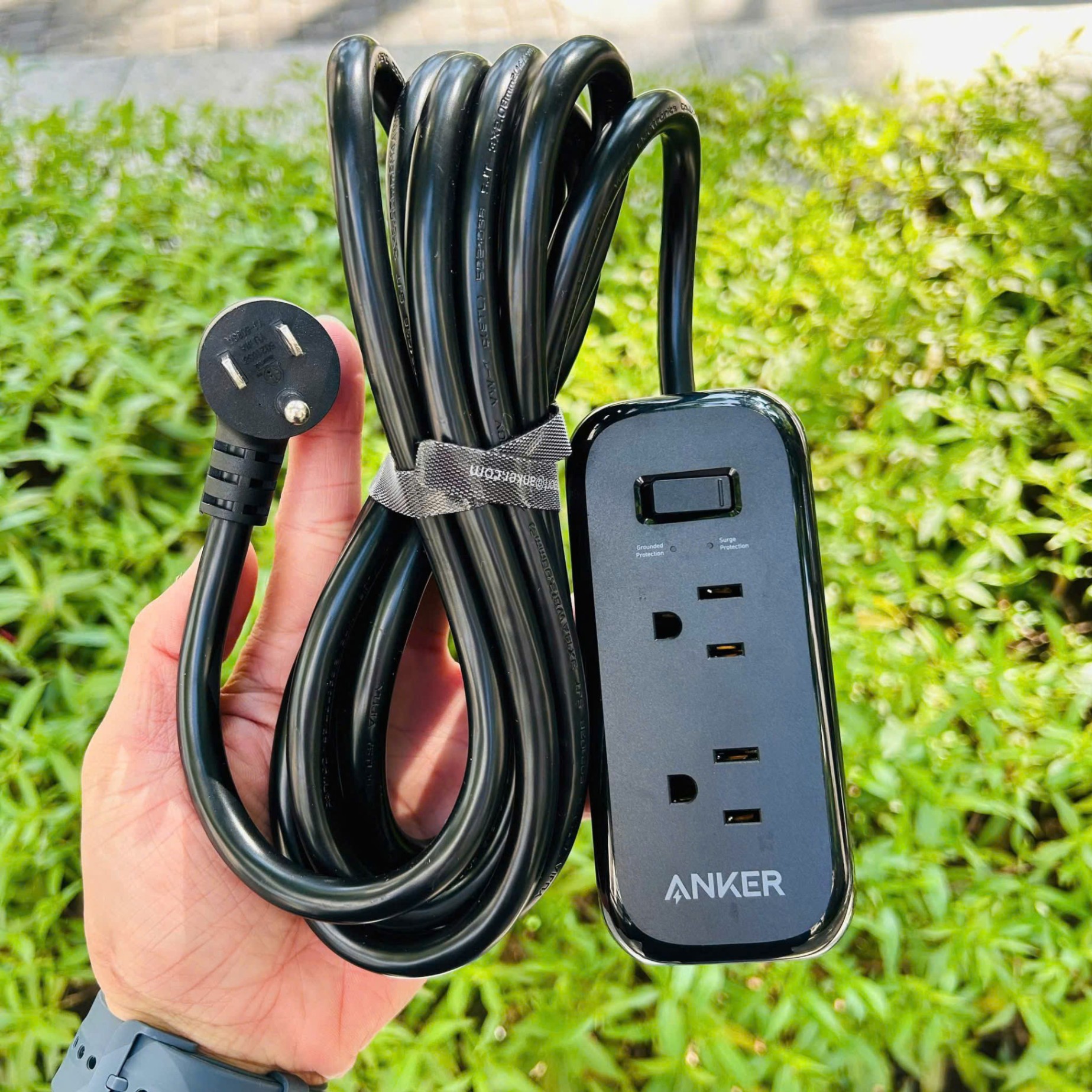 Ổ Cắm Đa Năng Anker 332 USB Power Strip (loại to) - màu đen