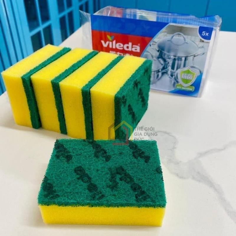Set 5 miếng mút rửa bát Vileda