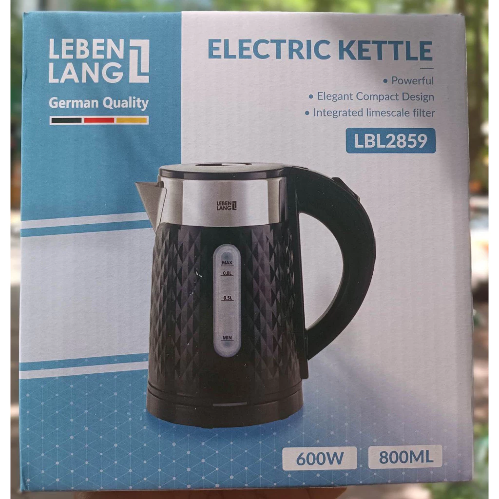 Ấm siêu tốc mini 800ml Lebenlang LBL2859