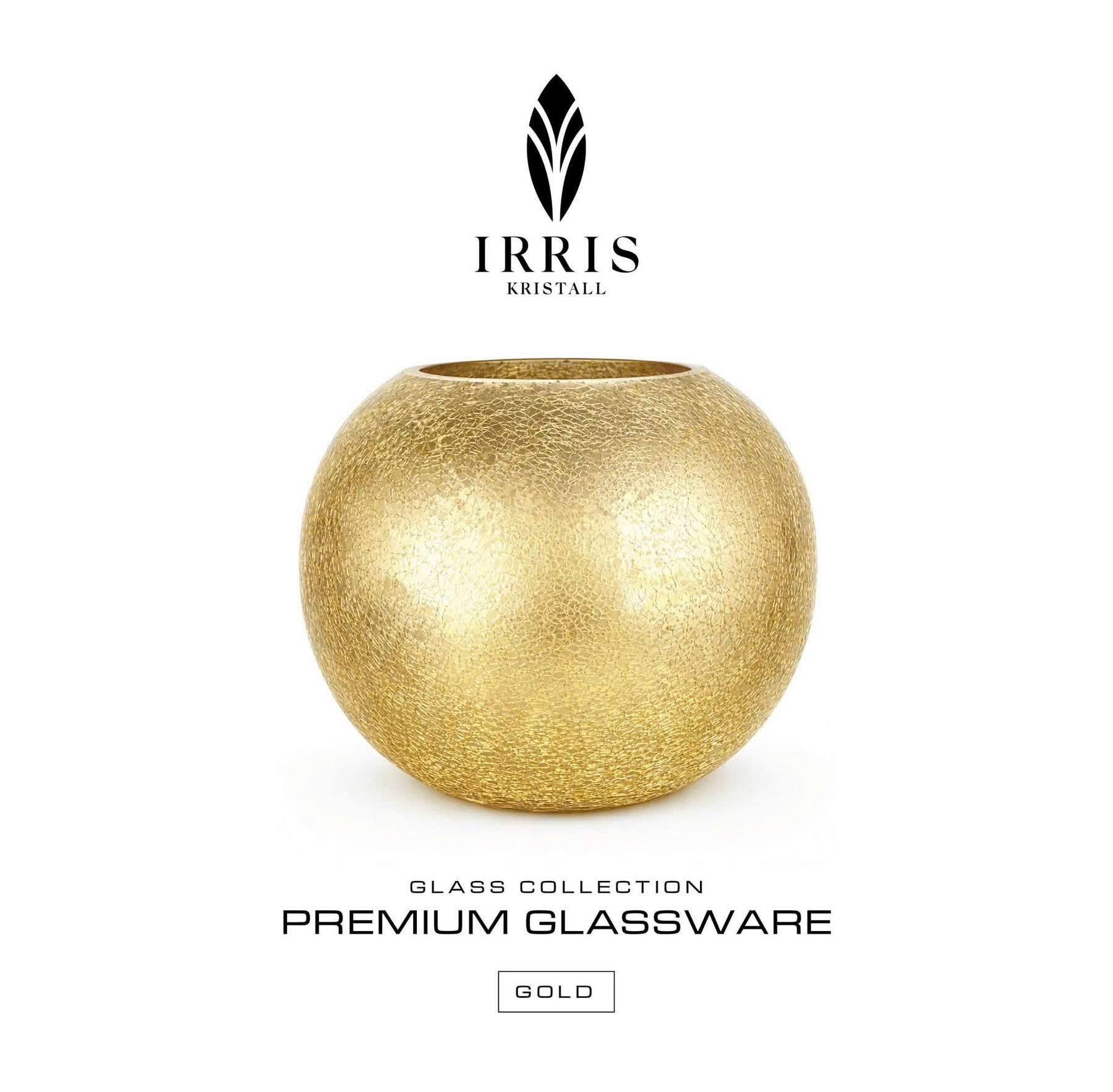 Bình cầu cắm hoa IRIS - Màu vàng (Gold)