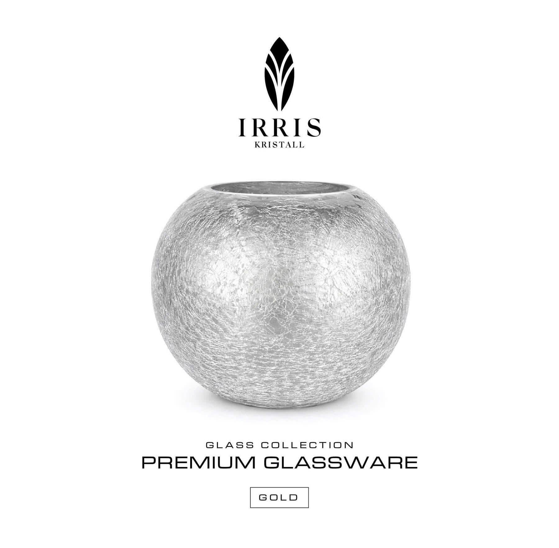 Bình cầu cắm hoa IRIS - Màu bạc (Silver)