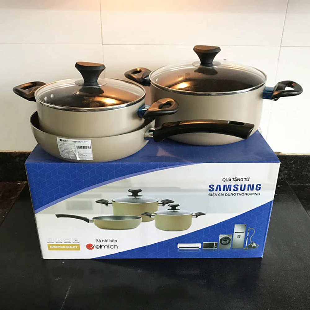 Bộ Nồi Chảo Chống Dính Elmich EL-1171 Samsung