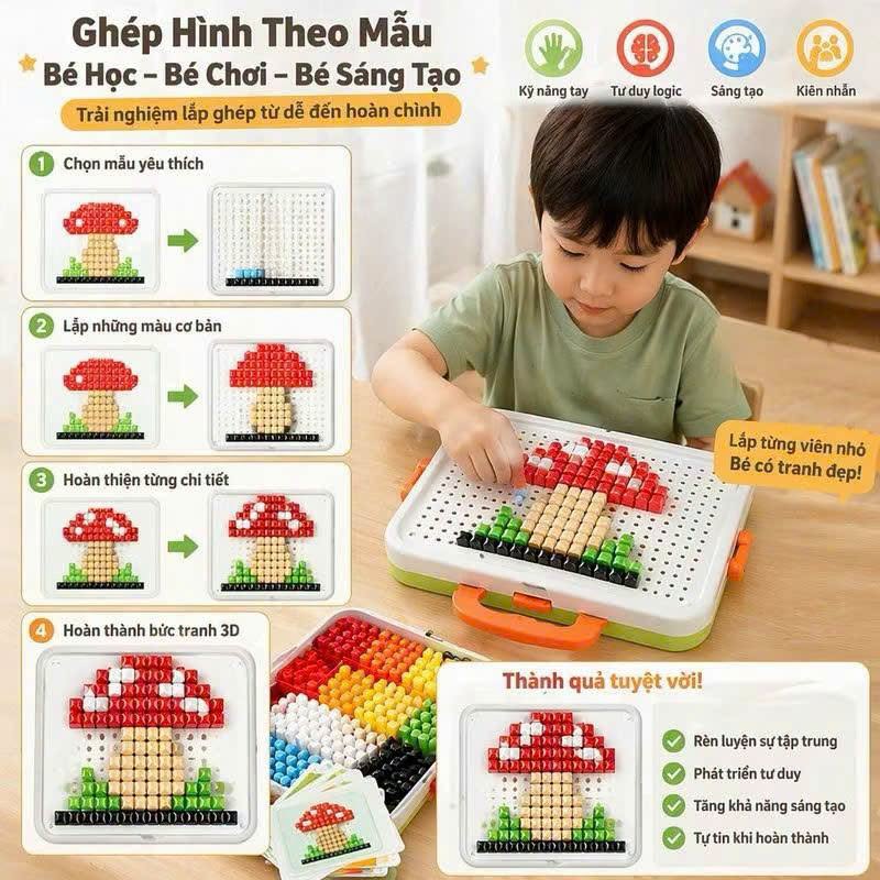 Bộ ghép nấm 3D