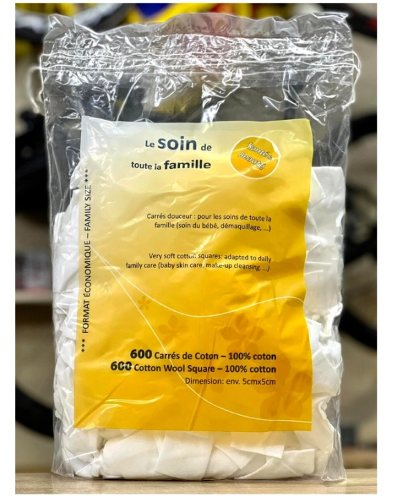 Bông tẩy trang SOIN PUR Pháp 600 miếng (mã 2852)