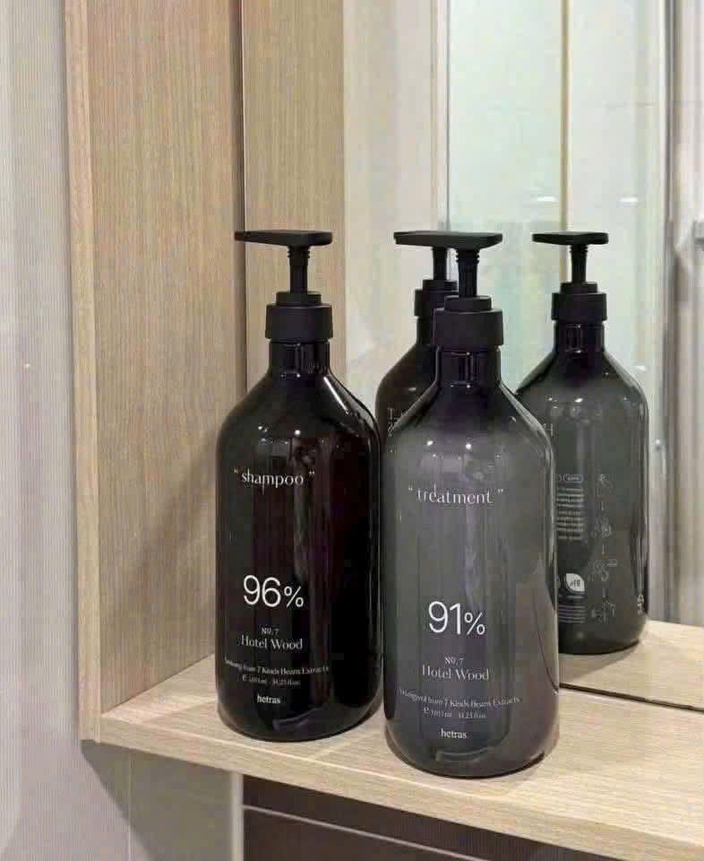 Cặp dầu gội xả Hetras No 7 (1013ml) - Hotel Wood