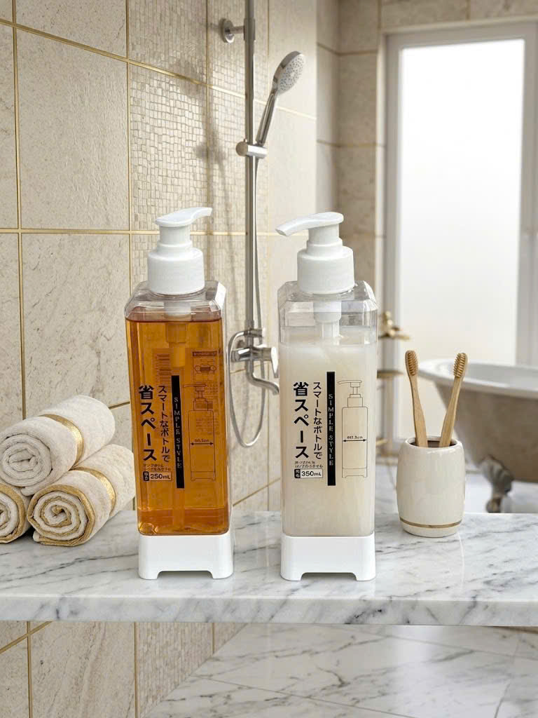 Chai đựng nước rửa tay, dầu gội, sữa tắm 350ml Echo