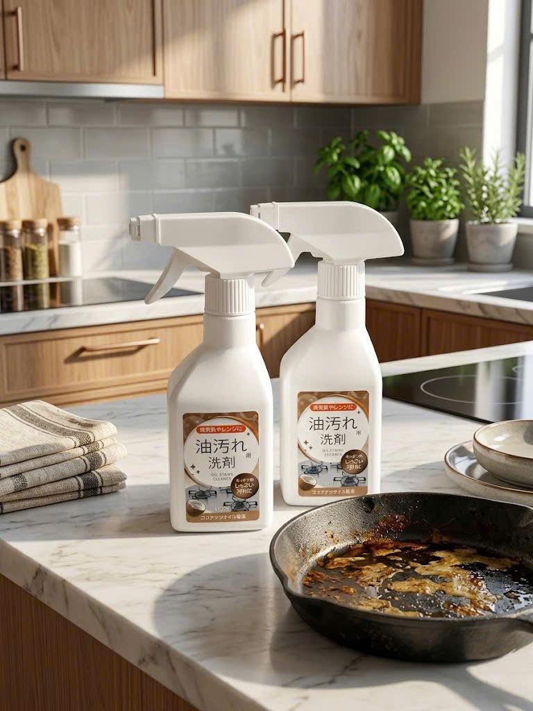 Combo: 02 chai Nước xịt tẩy vết dầu mỡ Gel Corporation 300ml