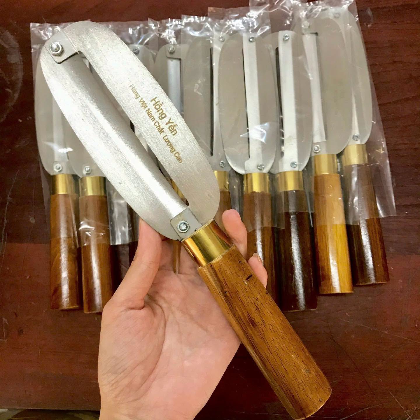 Dao nạo vỏ 2 lưỡi inox 17cm
