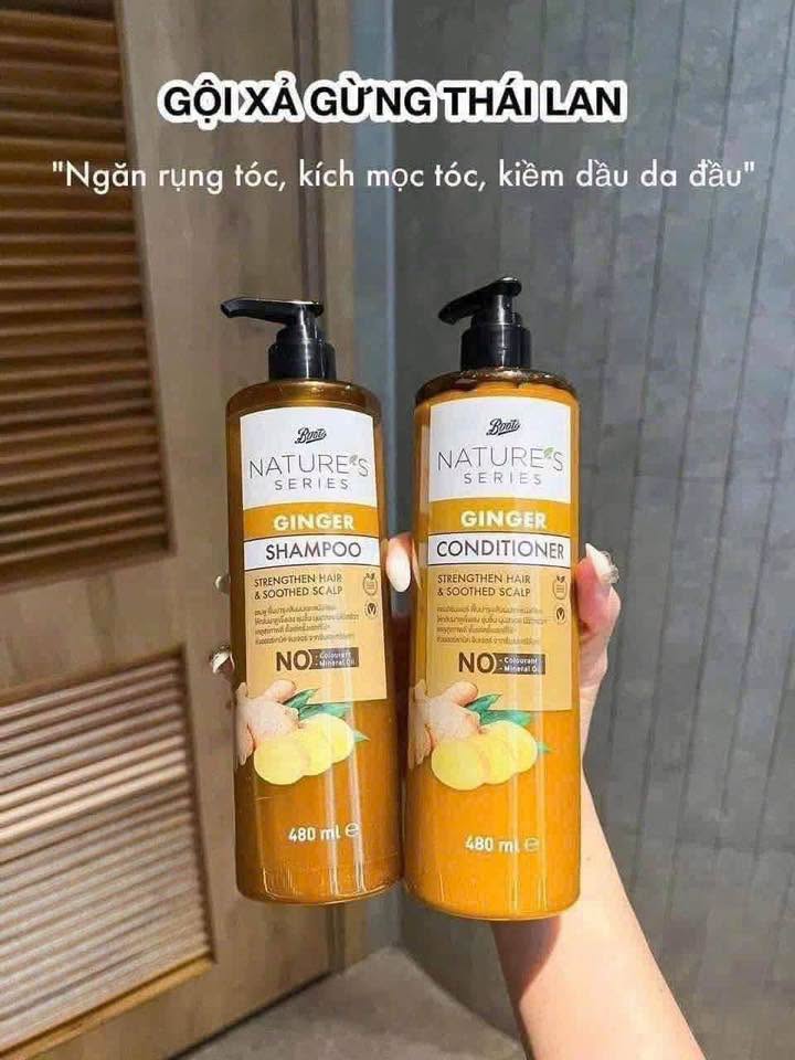 Dầu gội gừng Boots Thái Lan (gội riêng)