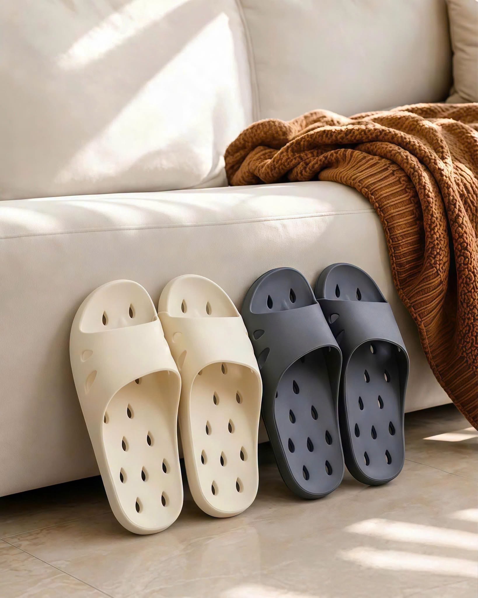 Dép lỗ nhà tắm siêu nhẹ chống trượt Comfy - mẫu 3