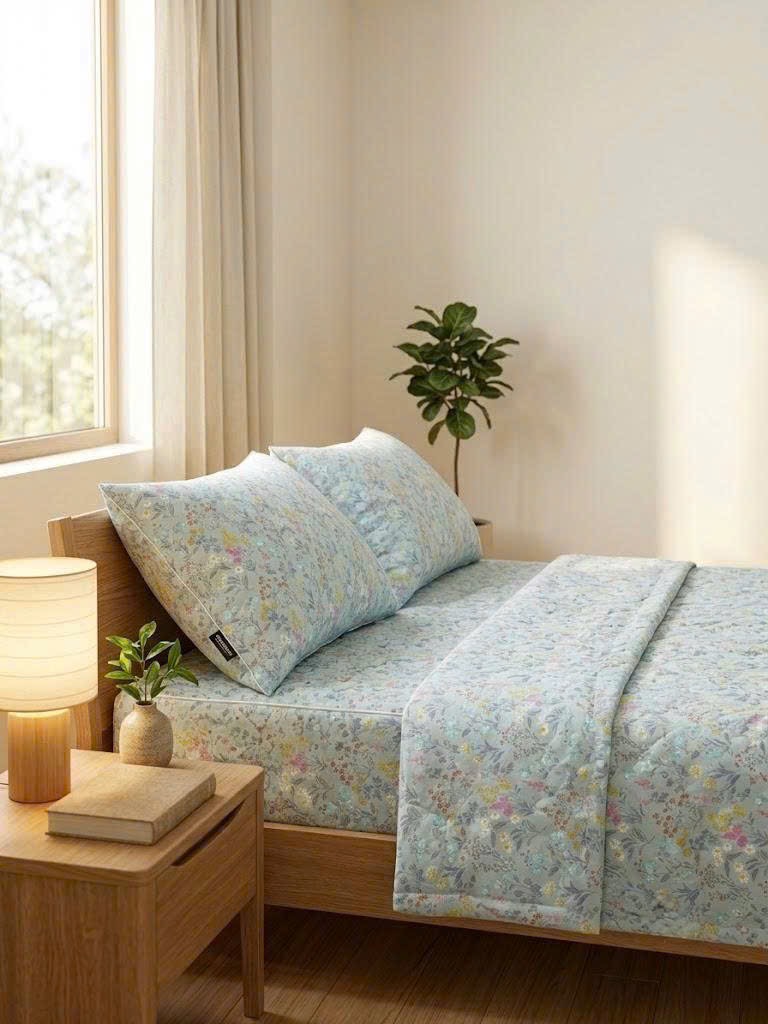 Ga chần bông micro Kawa kèm 2 vỏ gối