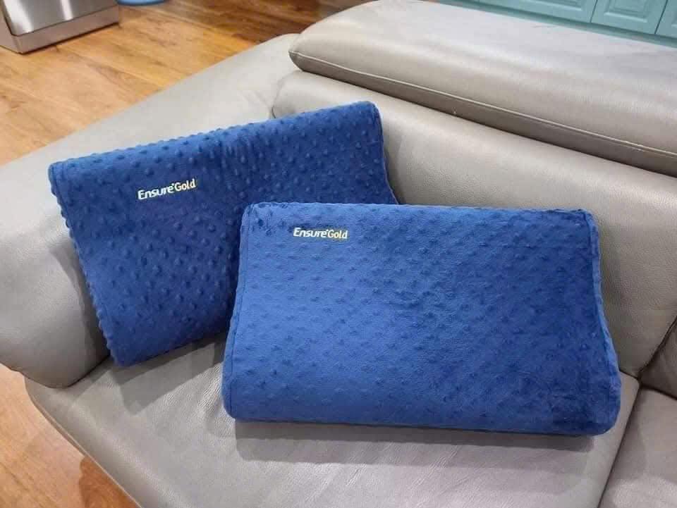 Gối cao su non Ensure 46x26cm - Tím than