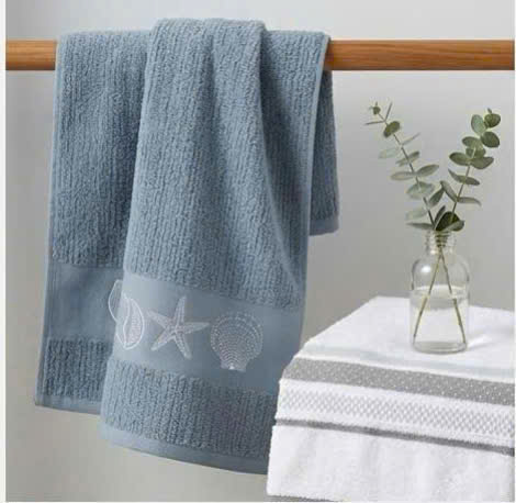 Khăn cotton xuất Mỹ 40x64cm - Xanh