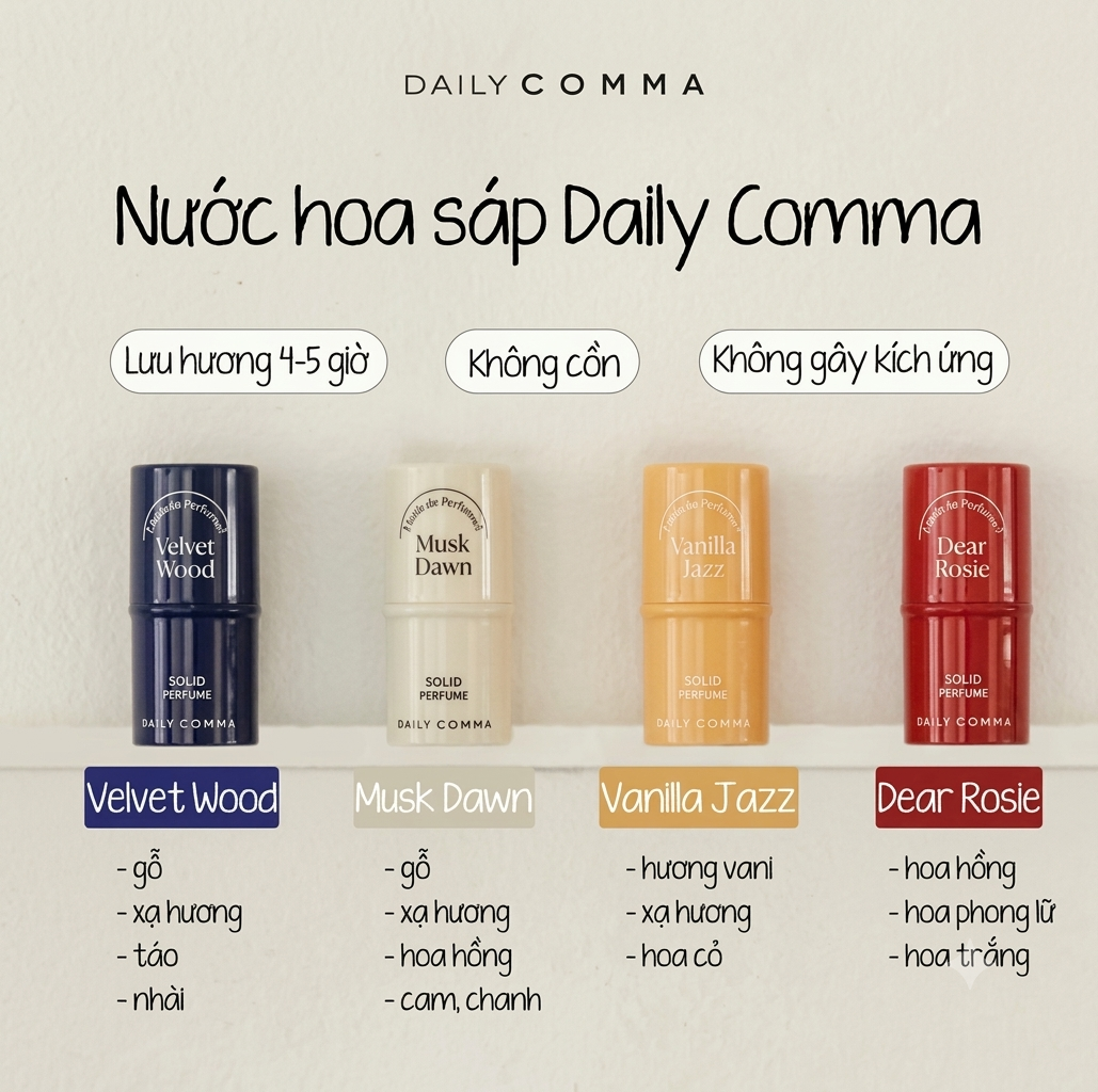 Nước hoa sáp Hàn - Trắng (Musk Dawn)