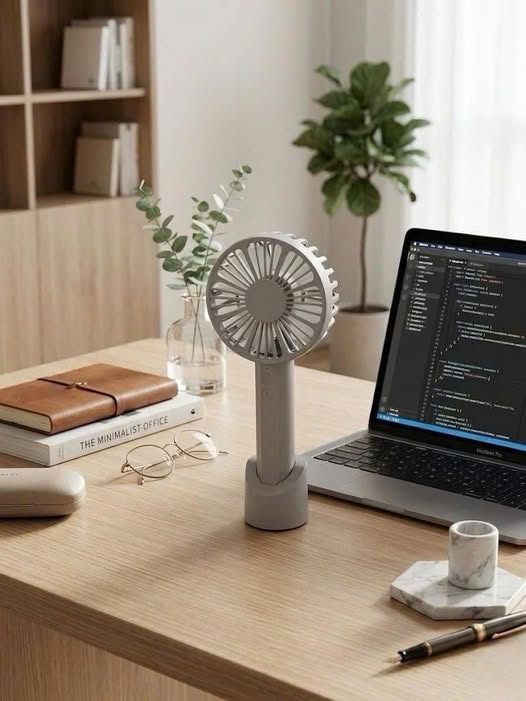 Quạt sạc 2 tư thế Kakusee (có đế để bàn)