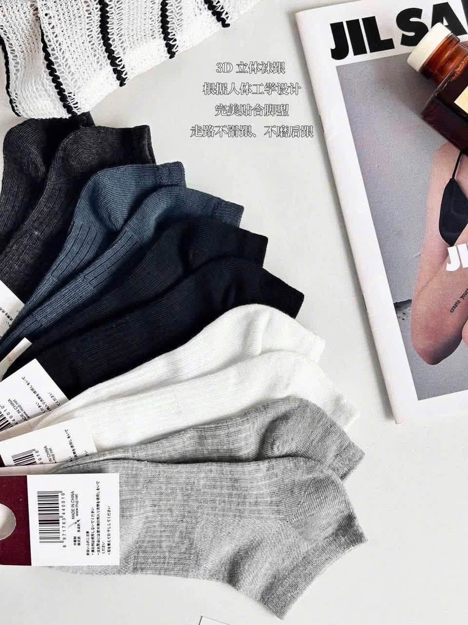 Set 10 đôi tất cổ ngắn xuất Muji