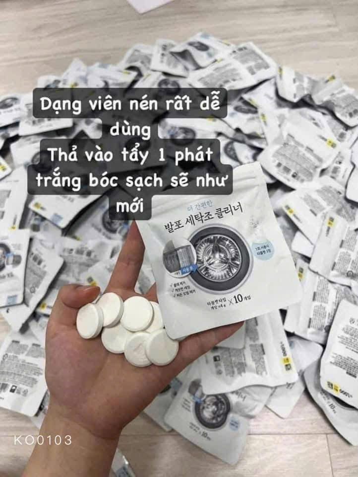 Set 2 gói viên tẩy lồng giặt Hàn Quốc (20 viên)