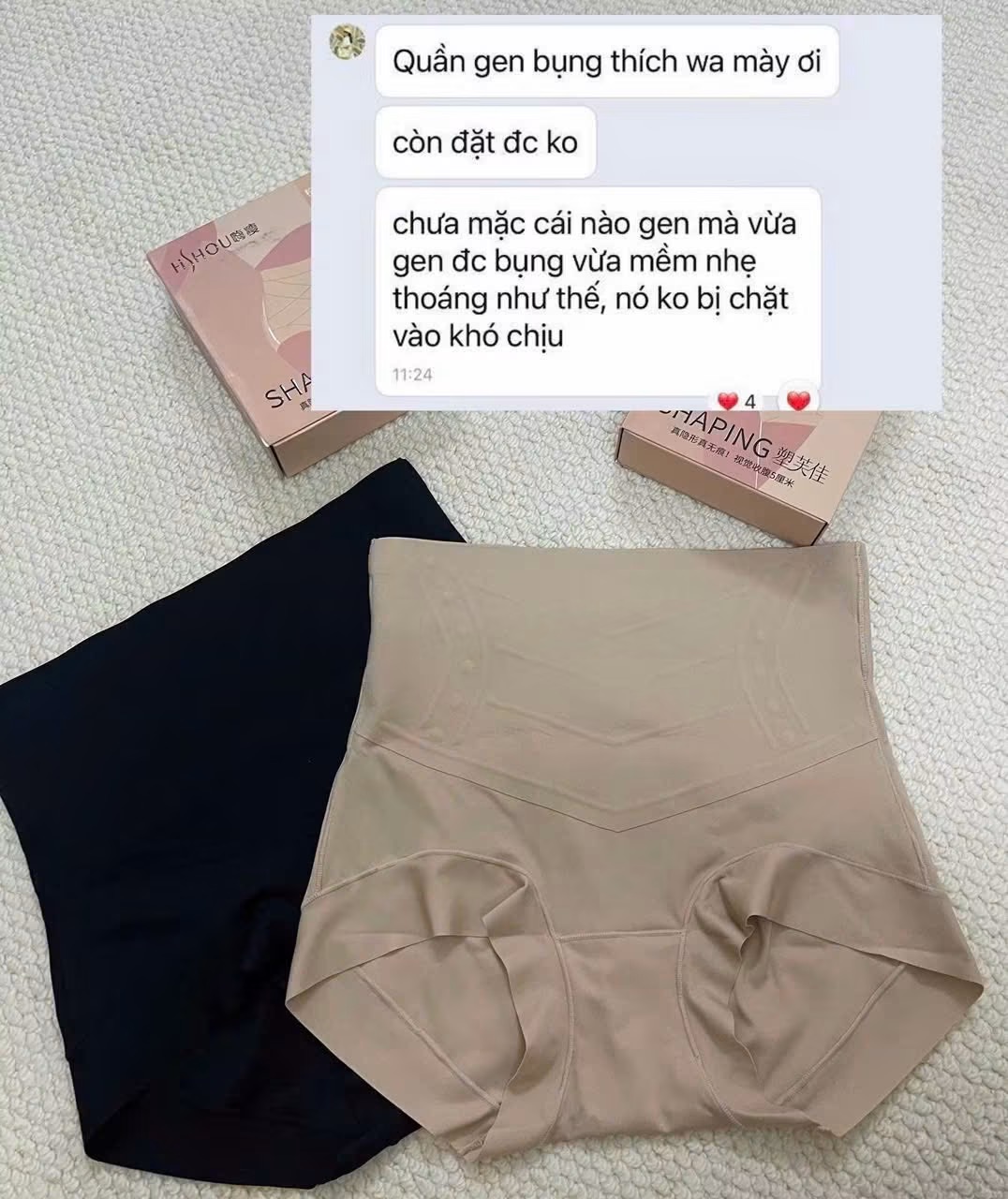 Set 2 quần gen bụng Hishou Aut
