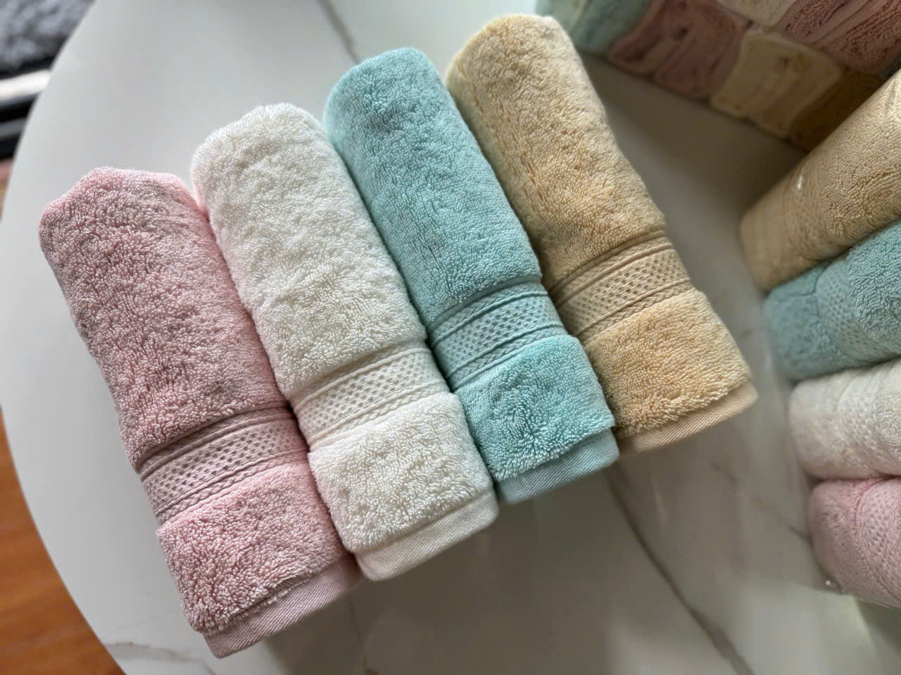 Set 4 khăn tắm Loving Home xuất Hàn size 40x80cm