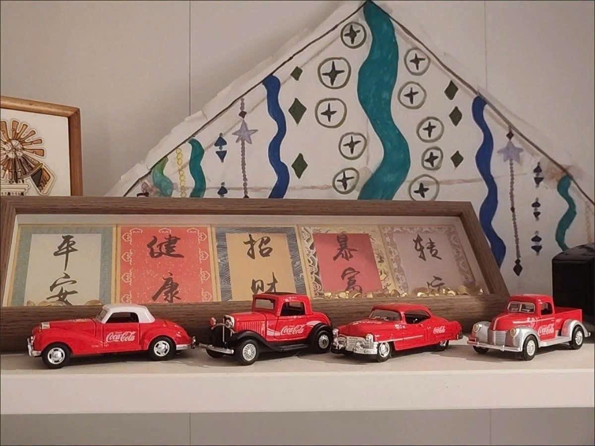 Set 4 ô tô mô hình Coca Cola