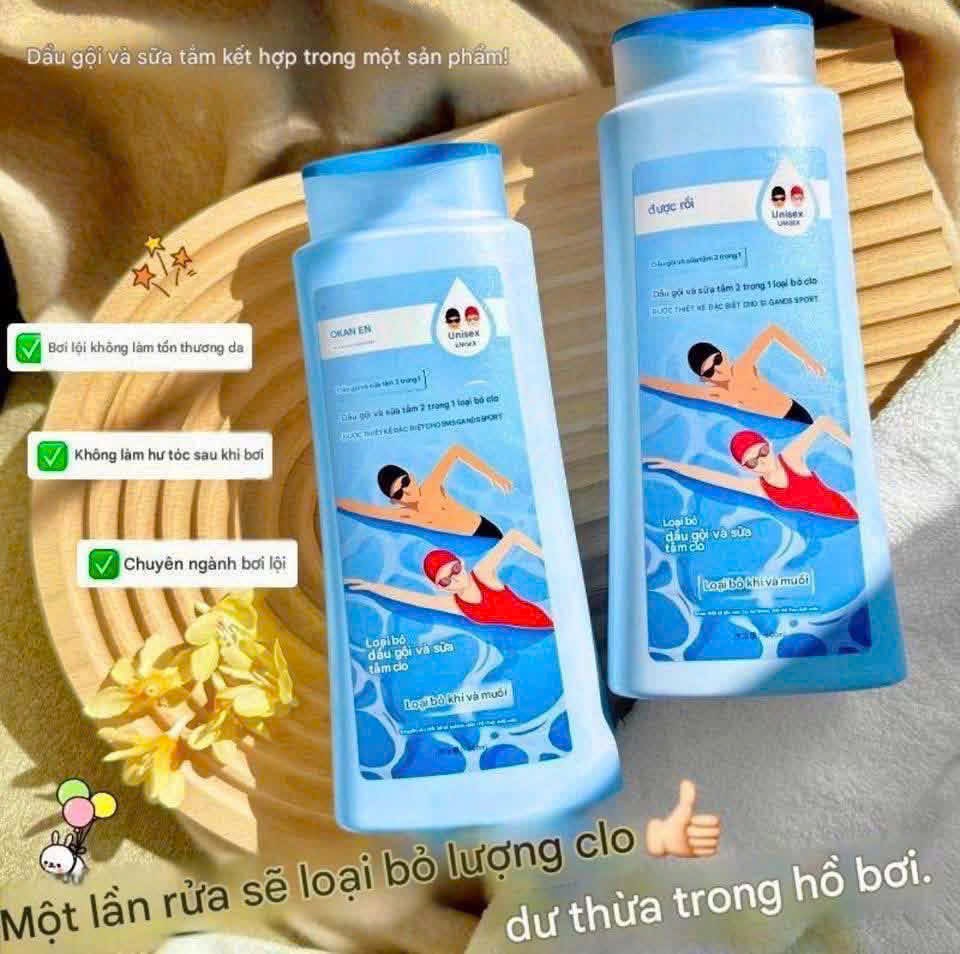 Sữa tắm khử clo dùng khi đi bơi 500ml