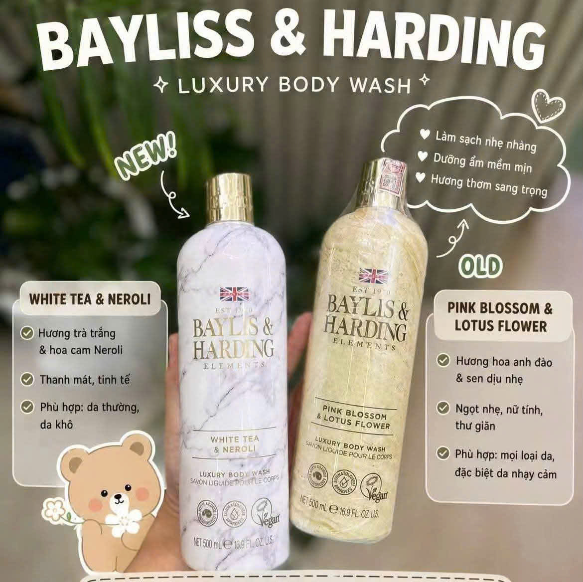 Sữa tắm nước hoa Balis&Harding 500ml