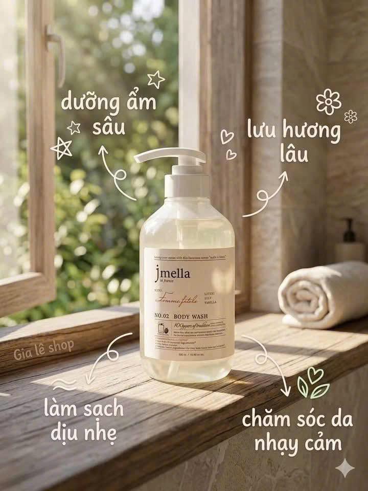 Sữa tắm nước hoa Jmella 1000ml - No 5