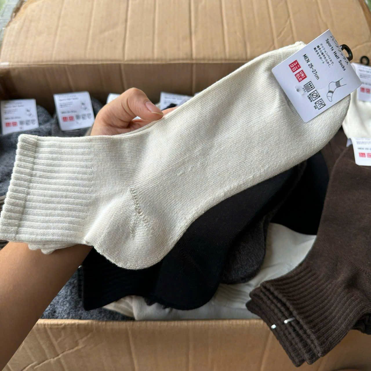 Set 5 đôi tất nam Sport xuất Uniqlo