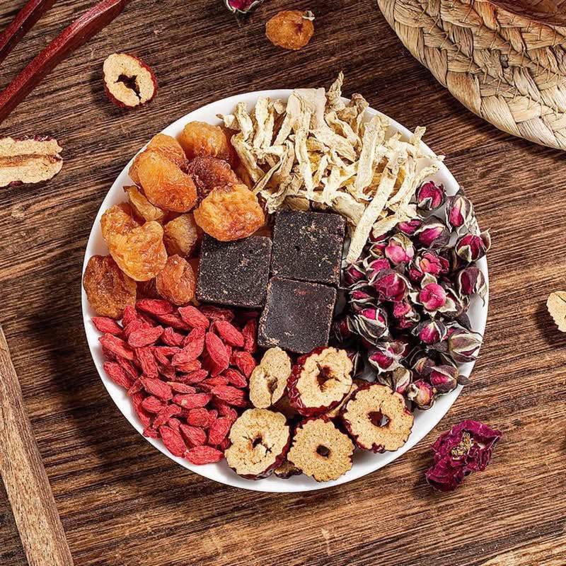 Set 2 hộp Trà gừng táo đỏ đường nâu 6in1