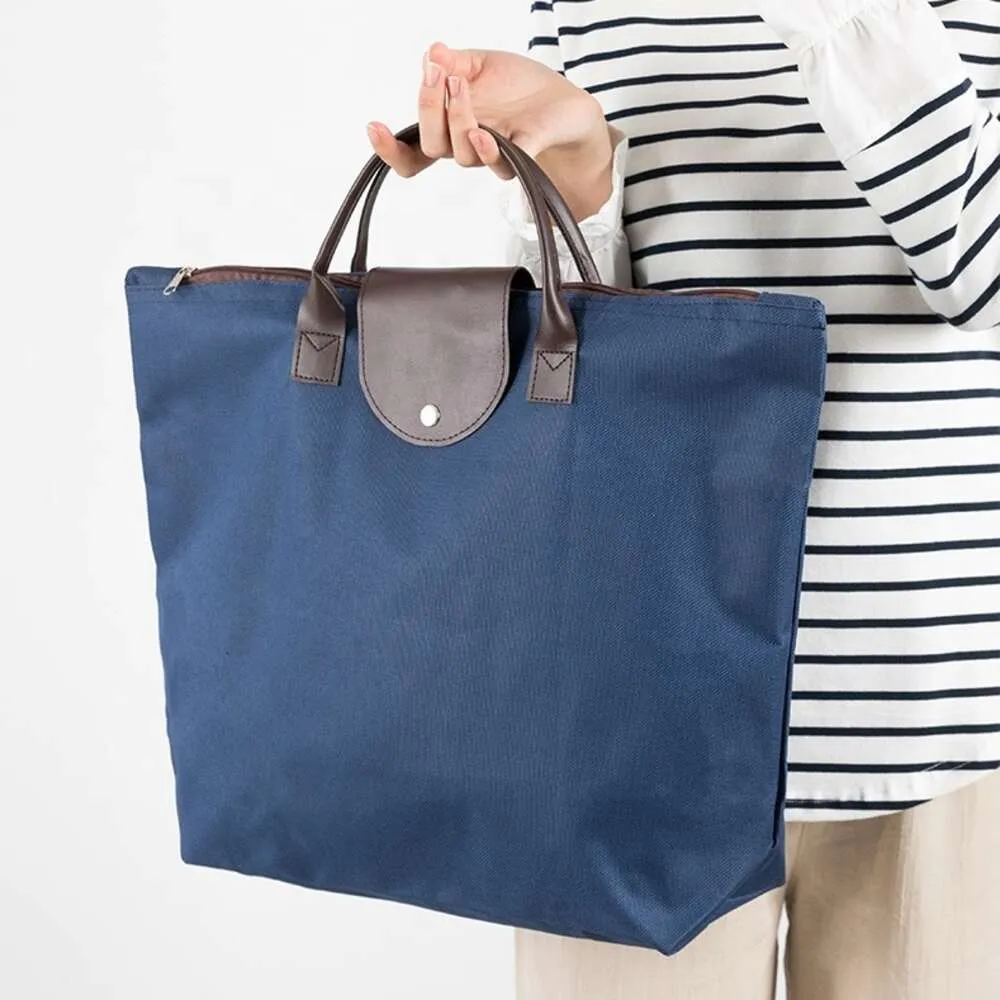 Túi xách vải dù quai da Pearl Life Nhật Bản