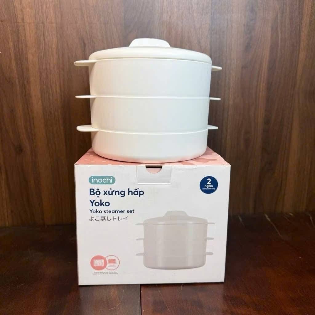 Xửng hấp 3 tầng dùng lò vi sóng Inochi