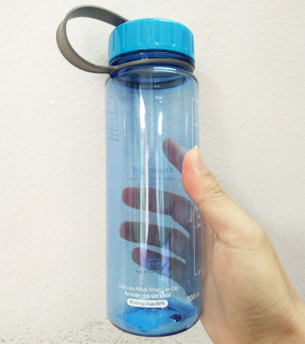 Bình Đựng Nước Chia Vạch Lock&Lock Eco 500ml ABF613B Xanh Dương
