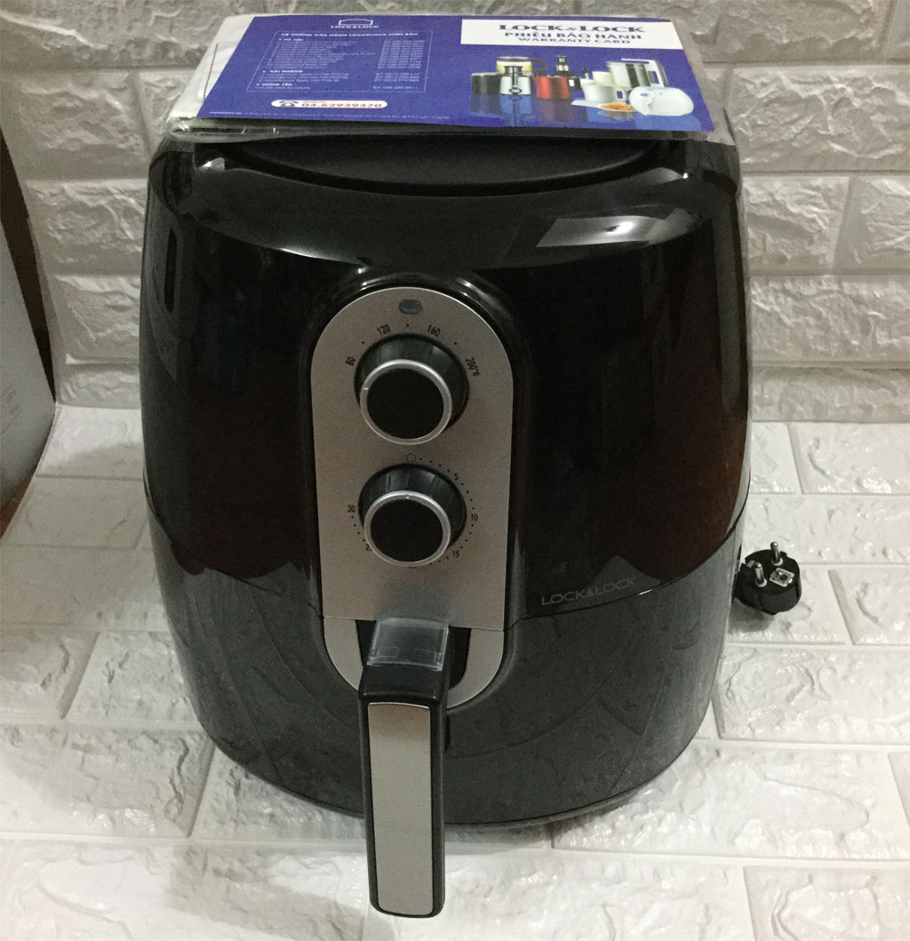 Nồi chiên không dầu Lock&lock Jumbo EJF151BLK 5.2L