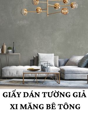 giấy dán tường gỉa xi măng bê tông