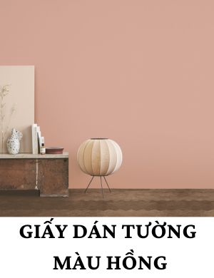 giấy dán tường màu hồng