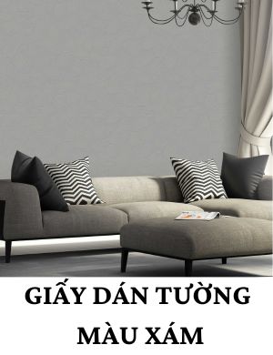 giấy dán tường màu xám