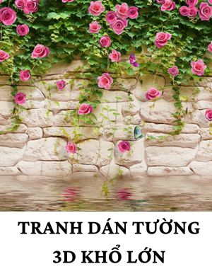 tranh dán tường in 3D khổ lớn