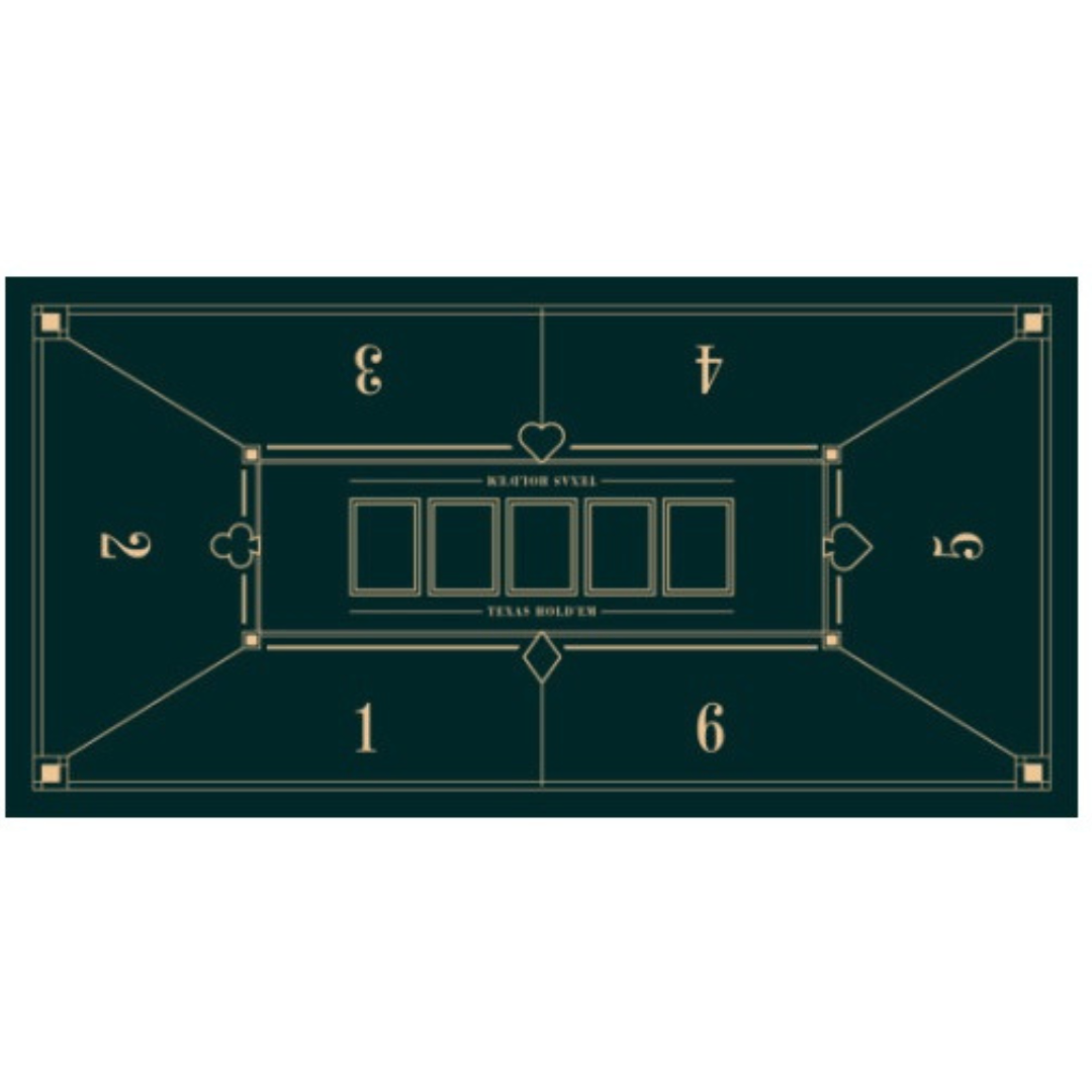 Thảm trải bàn Poker Mallard Green