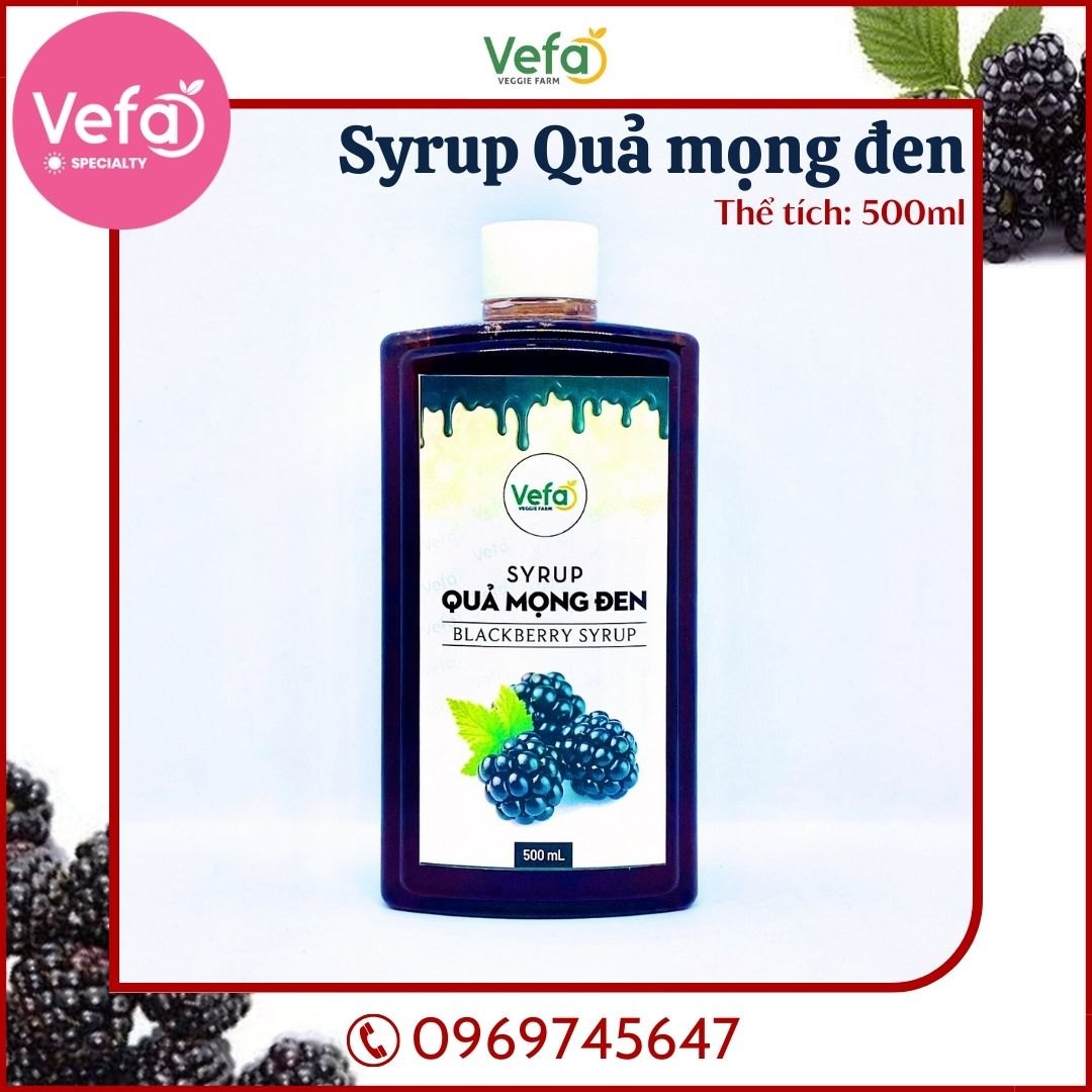 SYRUP QUẢ MỌNG ĐEN 500ML