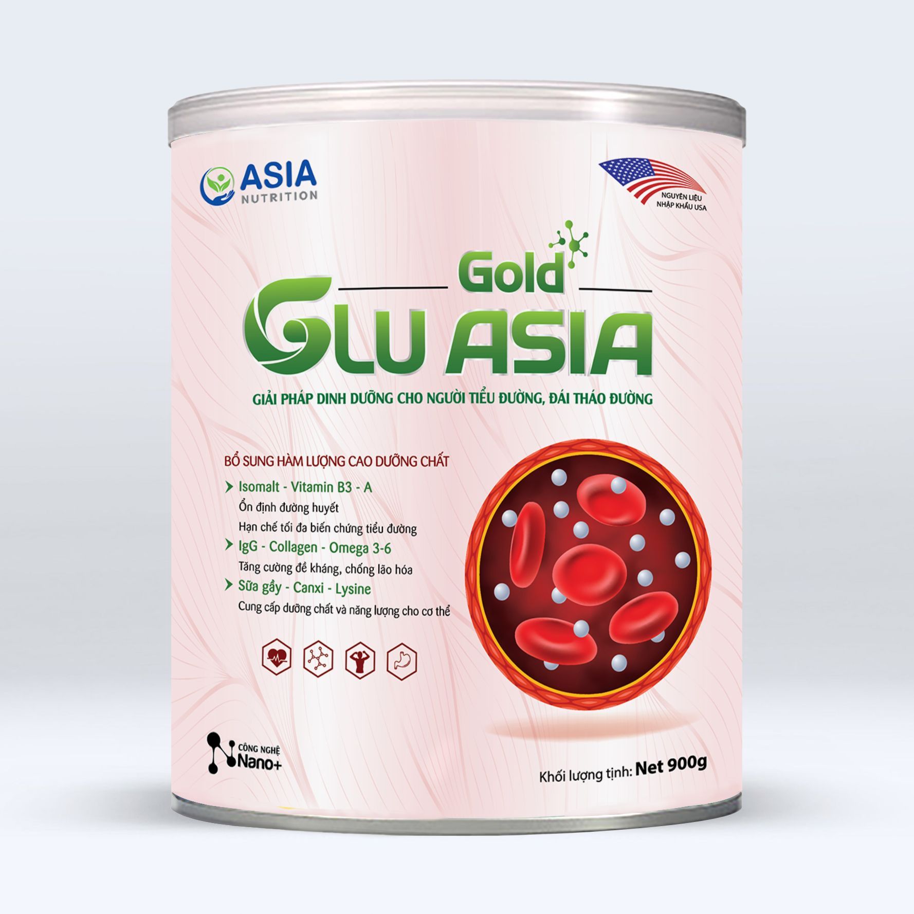 Đánh giá sữa cho người tiểu đường Glu Asia Gold: Công dụng' Thành phần' Cách dùng