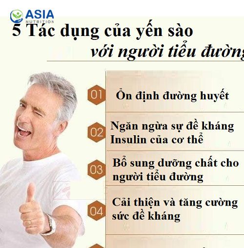 Yến chưng có dùng cho người tiểu đường được không?