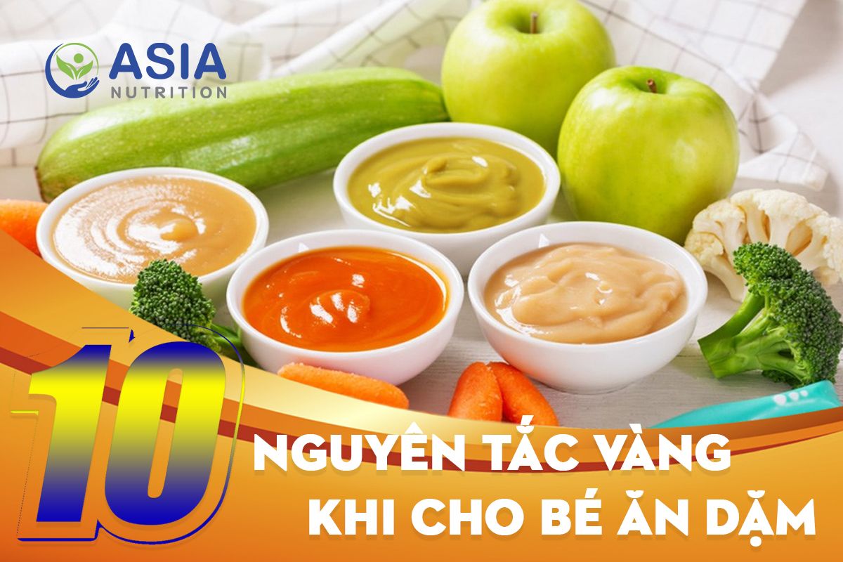 10 NGUYÊN TẮC VÀNG KHI BẮT ĐẦU CHO BÉ ĂN DẶM