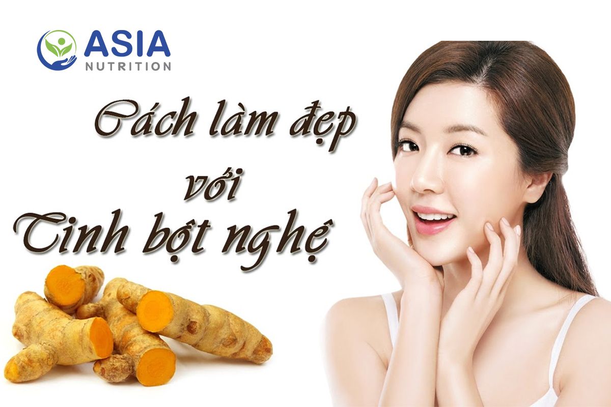 10 CÔNG THỨC LÀM ĐẸP ĐƠN GIẢN VỚI TINH BỘT NGHỆ