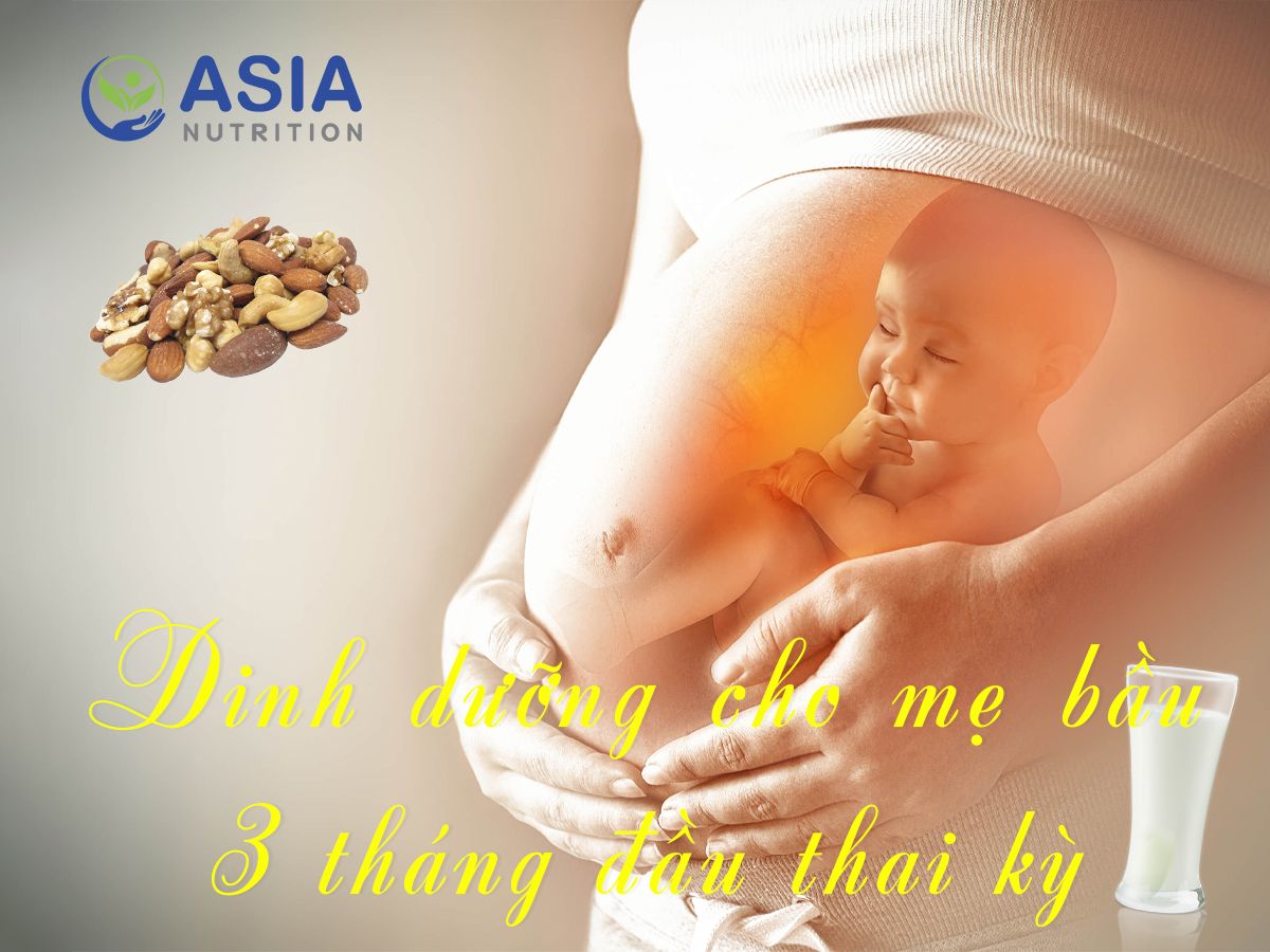 CHẾ ĐỘ DINH DƯỠNG CHO MẸ BẦU 3 THÁNG ĐẦU THAI KỲ